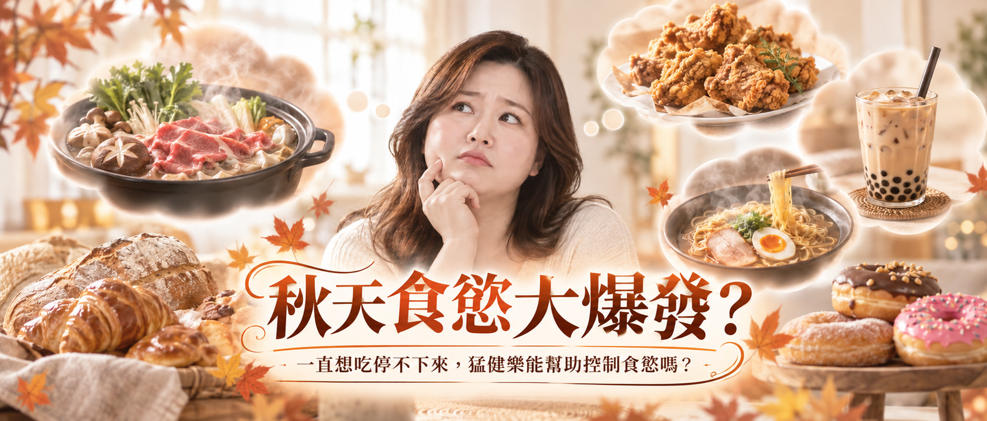 秋天食慾大爆發？ 一直想吃停不下來，猛健樂能幫助控制食慾嗎？