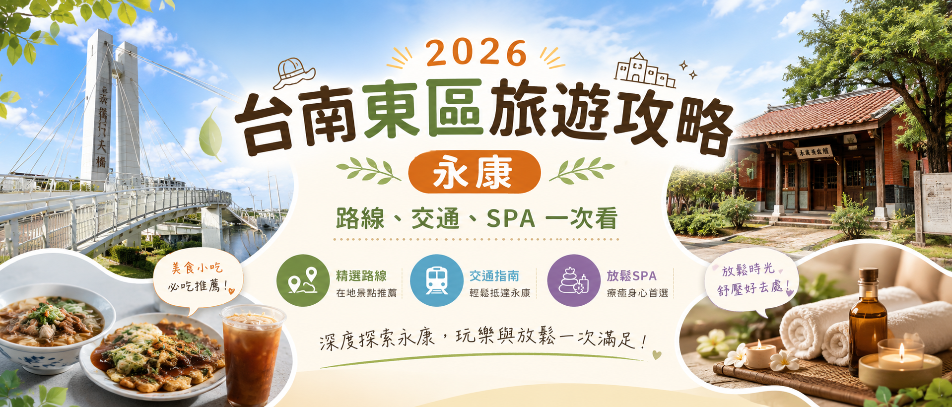 【2026 台南東區旅遊攻略】永康|路線、交通、SPA 一次看
