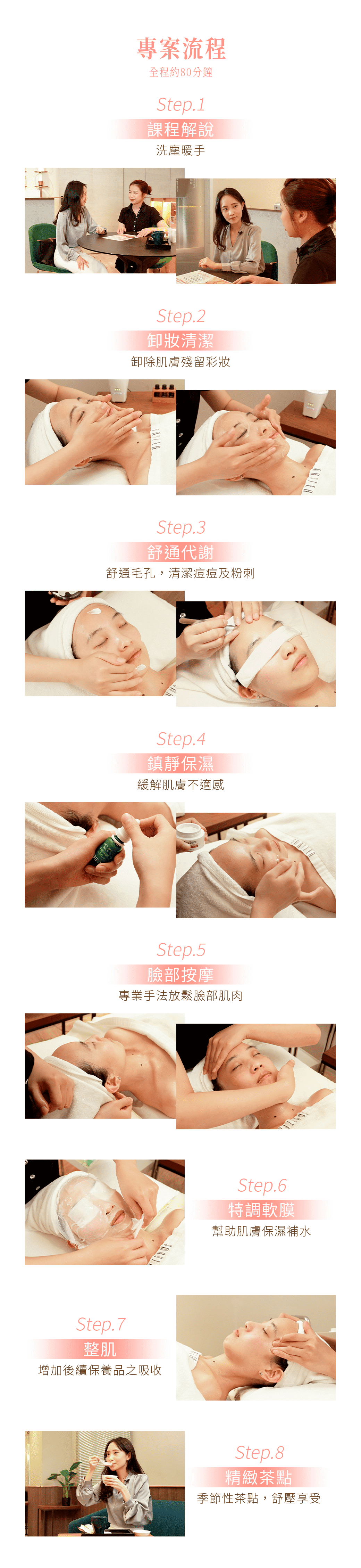 明亮果凍美肌 ＃調理肌膚＃提亮膚色＃保溼鎖水＃促進代謝｜ 卸妝清潔、角質代謝、清痘、鎮靜保溼、精油按摩、特調軟膜、整肌